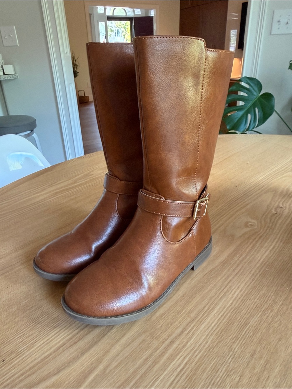 Gymboree Little Essentials Tan Tall Riding Boots Girls 13